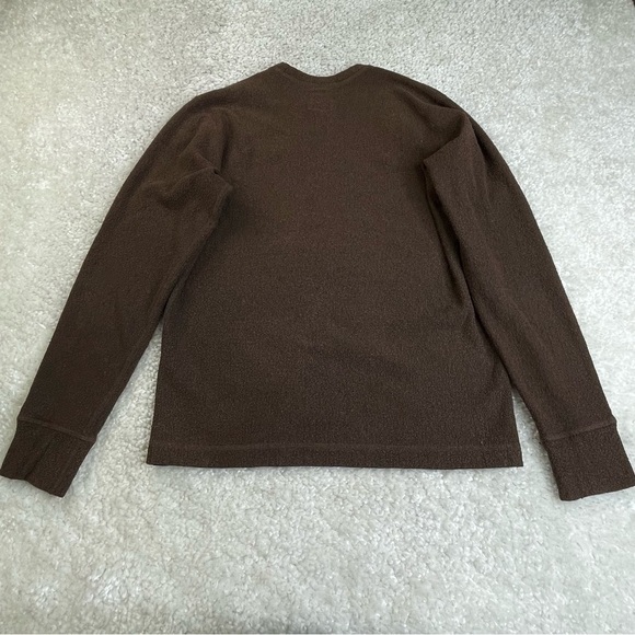 Prana Terrycloth Sweatshirt Sweater Top Warm Layer Outdoor small made in USA - Picture 2 of 8